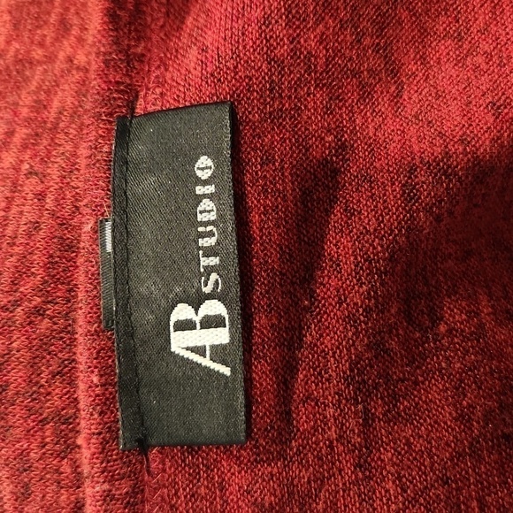 AB Studio Ruby Red Keyhole Front Top - Picture 6 of 7